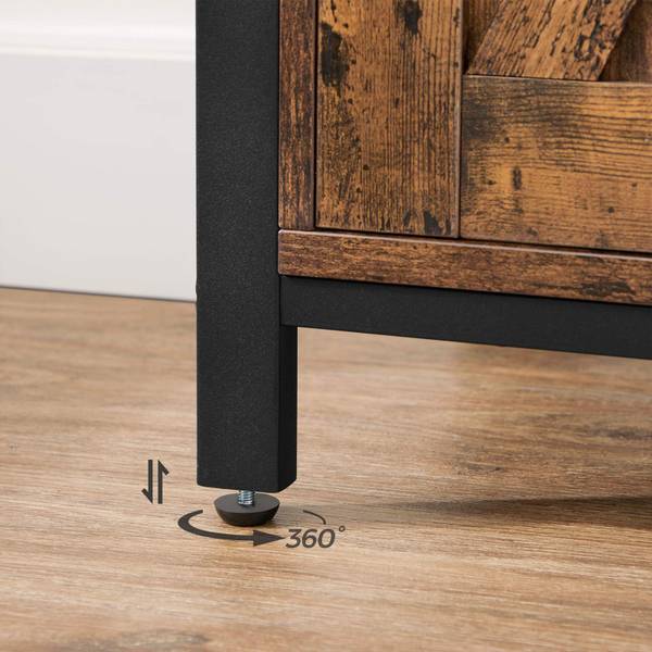 Buffet Hachiōji Marron - Bois manufacturé - 35 x 70 x 100 cm