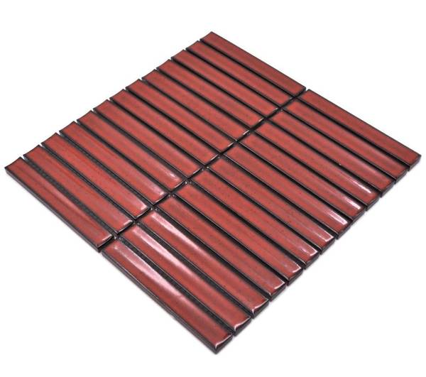 Mosaikfliesen 24-CS56 Rot - Keramik - 30 x 30 x 30 cm