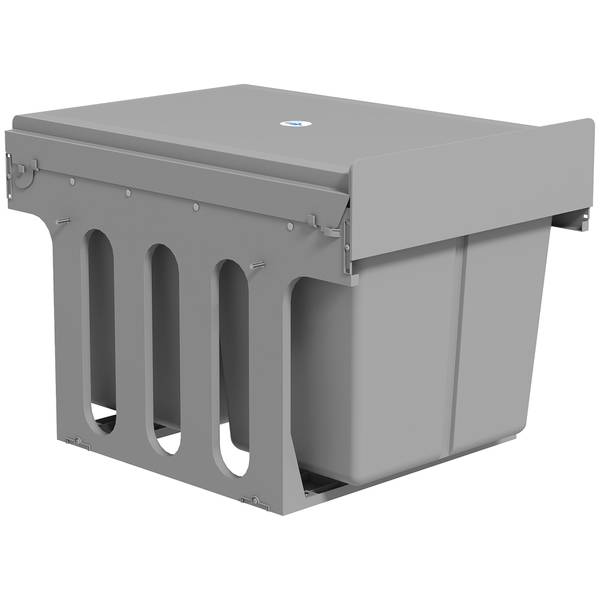 Abfallbehälter 851-075V01LG Grau - Kunststoff - 35 x 36 x 48 cm