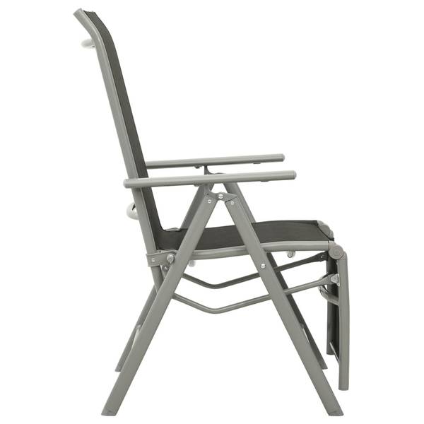 Gartenstuhl 3007838 (2er Set) Silber - Aluminium - 69 x 110 x 59 cm