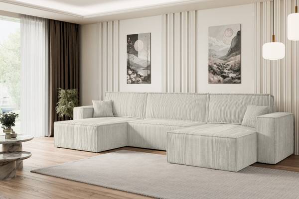 Wohnlandschaft CELTIC-XLU Hellgrau