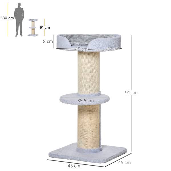Arbre à chat Griffoir D30-269LB Bleu clair