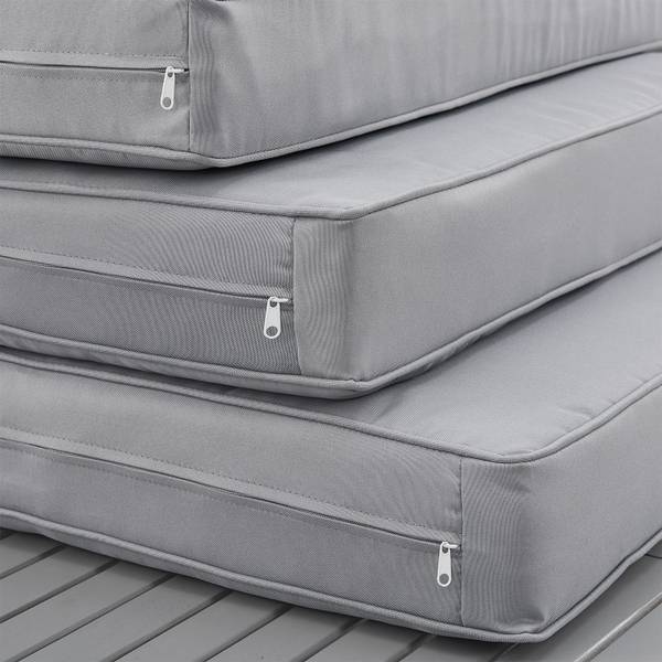 Gartenmöbel Lounge St Tropez (2er Set) Weiß - Metall - 192 x 77 x 219 cm
