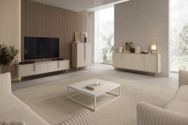 Kommode Vivara II Beige - Holzwerkstoff - 187 x 83 x 40 cm