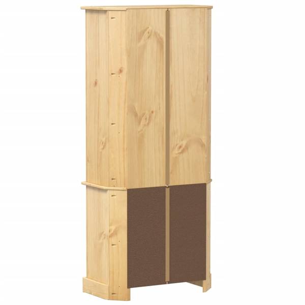 Highboard DE9620 Braun - Massivholz - 74 x 170 x 38 cm