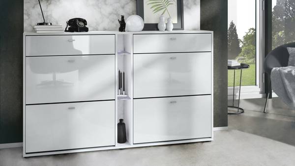 Armoire à chaussures Today Blanc brillant - Blanc