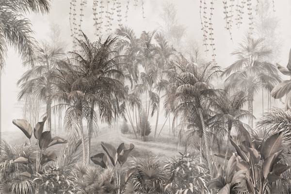 Vlies-Fotobehang JUNGLE In Vintage Stijl 460 x 300 x 300 cm