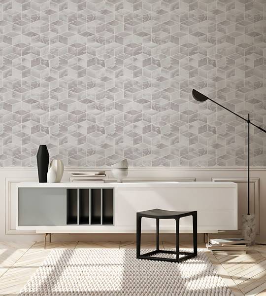 Vliestapete 378631-GU Silber - Kunststoff - 53 x 1 x 1005 cm