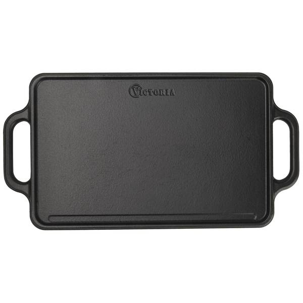 Grillplatte VIC-38793 Schwarz - Gusseisen - 21 x 1 x 33 cm