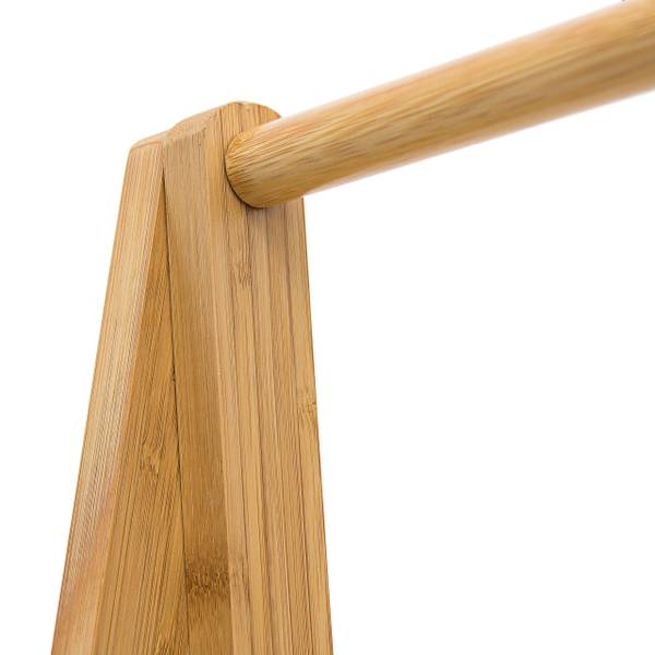 Portant à vêtements en bambou Marron - Bambou - 51 x 159 x 41 cm
