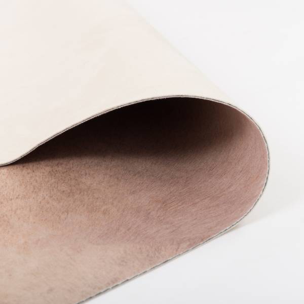 Kunstfaser Teppich Rinderfell Beige - Textil - 125 x 1 x 160 cm