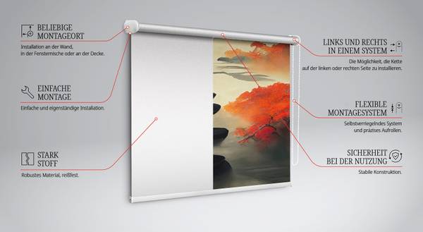 Rolgordijn SUMMIT 60 x 140 cm