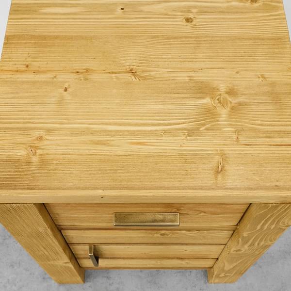 Table de chevet Midland Jaune - Épicéa - 45 x 60 x 38 cm