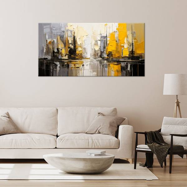 Canvas schilderij Blokken 100 x 50 cm