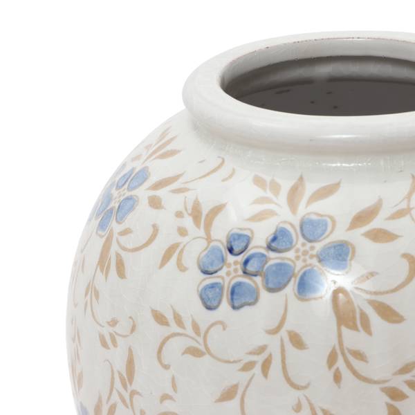 Vase HTD0416 Weiß - Keramik - 21 x 24 x 21 cm