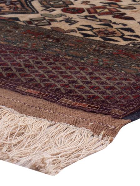 Orientteppich Oriental Beige - Naturfaser - 90 x 1 x 304 cm