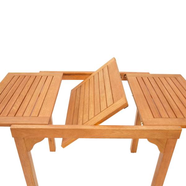 Gartentisch RIO Braun - Eukalyptus - 80 x 75 x 70 cm