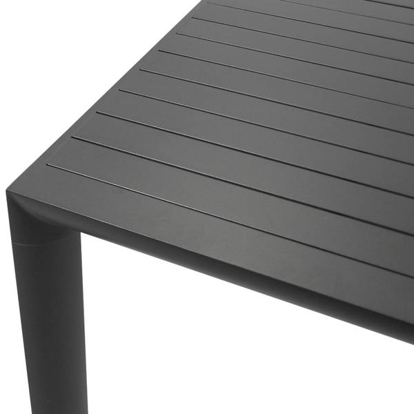 Garnitur LAGOS XL 9-teilig Schwarz - Grau - Aluminium - 195 x 76 x 255 cm