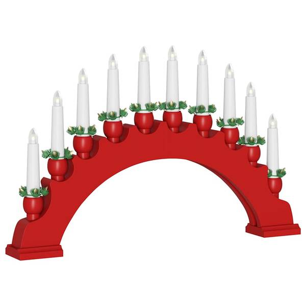 Weihnachtskerzenbog 3700000175 3er Set Rot