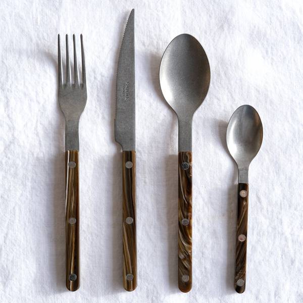 Tafelmesser, Bistrot Braun - Metall - 24 x 1 x 1 cm