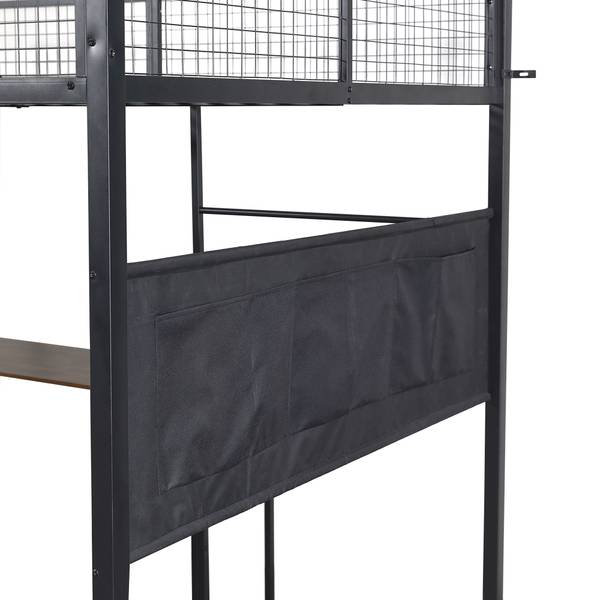 Hochbett JINSBUCHHE Ⅰ Schwarz - Eisen - 193 x 170 x 208 cm