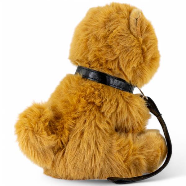 Kuscheltier Chow-Chow mit Leine Braun - Kunstfell - 15 x 25 x 23 cm