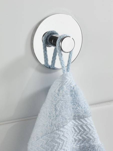 Turbo-Loc Wandhaken Silber - Metall - 6 x 6 x 2 cm