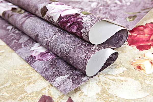 Vliestapete 9045-25 Violett - Textil - 106 x 1 x 1005 cm