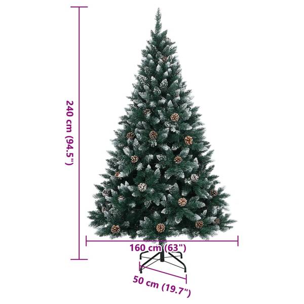 Kerstboom 3013849 groen - 160 x 240 x 1 cm