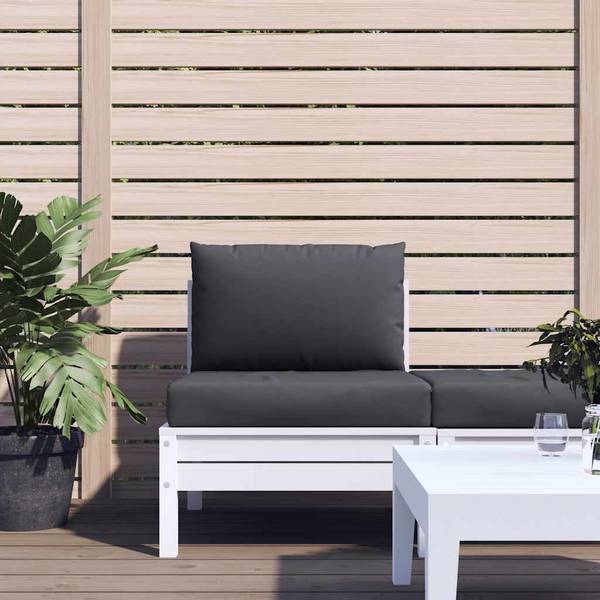Palettenkissen 3042199 2-teilig Grau - Textil - 60 x 9 x 60 cm