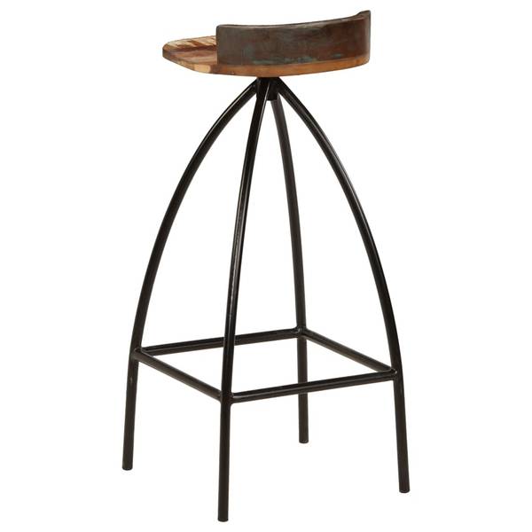 Tabouret de bar 245264 (lot de 2) Marron - Acier - 40 x 82 x 40 cm