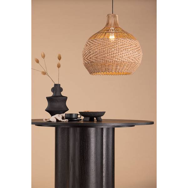 Lampe Bastia Braun - Holz teilmassiv - 50 x 50 x 50 cm