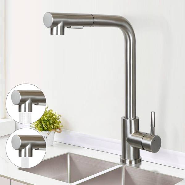 Keukenkraan Moment zilver