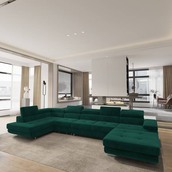 Ecksofa VELORA Grün