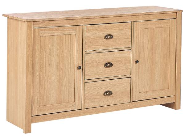Sideboard LANSIN Braun - Holzwerkstoff - 140 x 80 x 40 cm