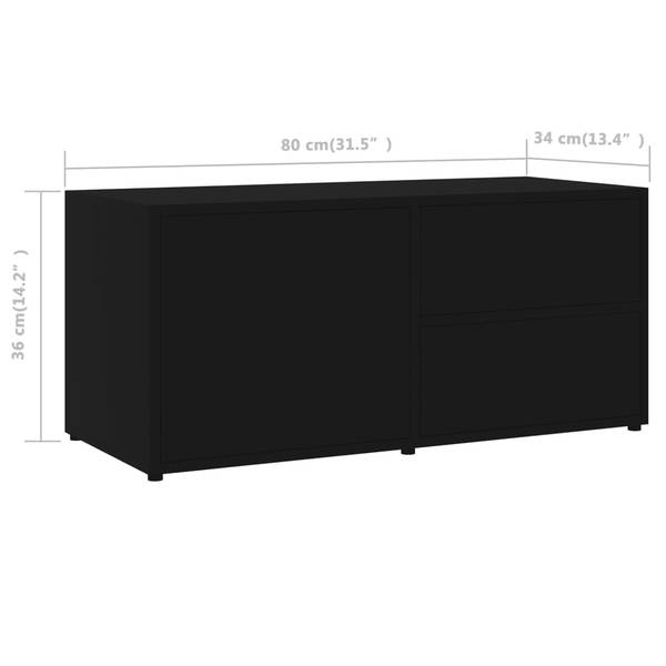 TV-Schrank 3002088 Schwarz