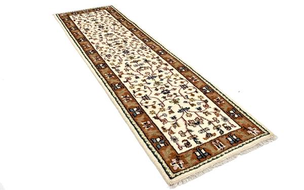 Orientteppich Mirola Beige - Wolle - 80 x 1 x 300 cm