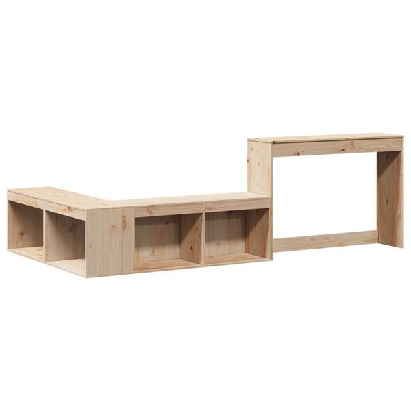 Nachttisch X3427 Braun - Massivholz - 122 x 75 x 232 cm