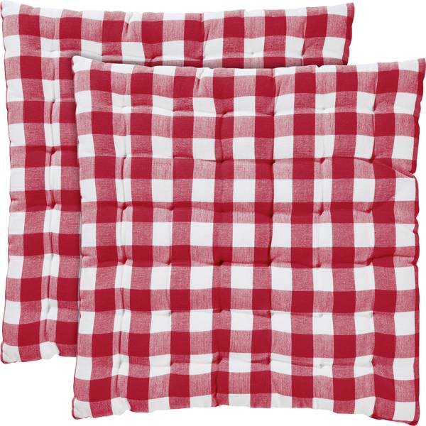 Stuhlkissen 2er-Pack 144310 Rot