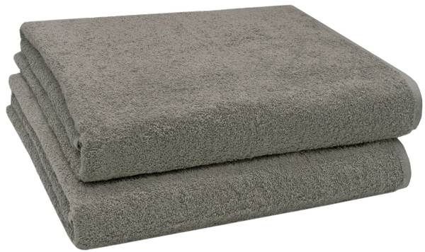 Badetuch 00000321 2er-Set Graubraun