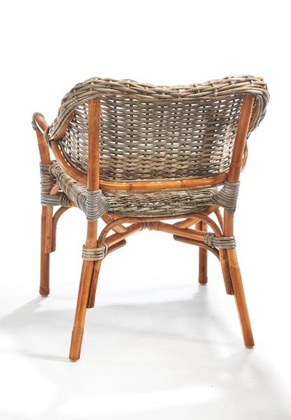 Rattanstuhl TARA Braun - Rattan - 60 x 78 x 59 cm