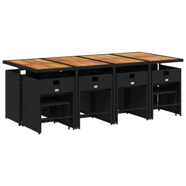 Tuinset 3033280-8 set van 13 zwart - crèmekleurig