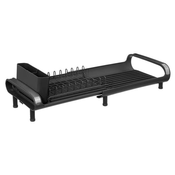 Égouttoir extensible 9 assiettes ETIRA Gris - Matière plastique - 19 x 12 x 50 cm