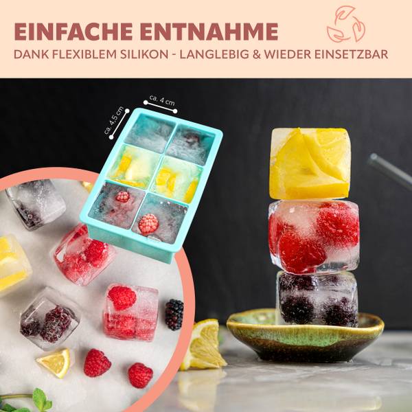 Eiswürfelform 48488 (2er-Set) Türkis - Kunststoff - 15 x 5 x 10 cm