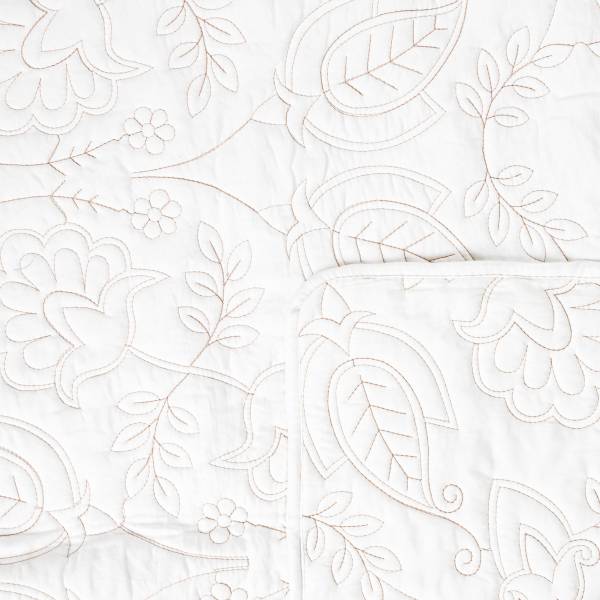 Tagesdecke CLUDO Weiß - Textil - 200 x 1 x 220 cm
