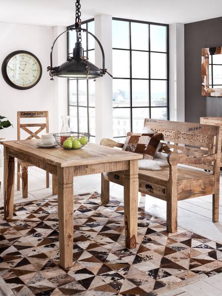 RUSTIC Stuhl Braun - Mango - 45 x 100 x 45 cm
