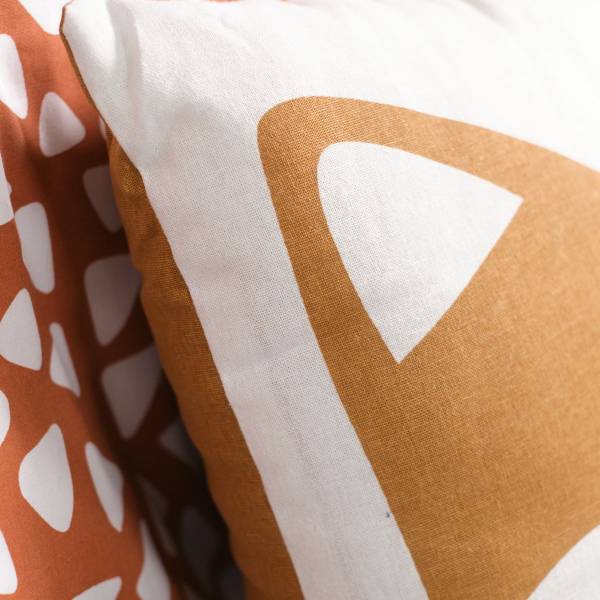 Bedrucktes Kissen FUNNY RENARD Orange - Baumwollstoff - 40 x 40 x 40 cm