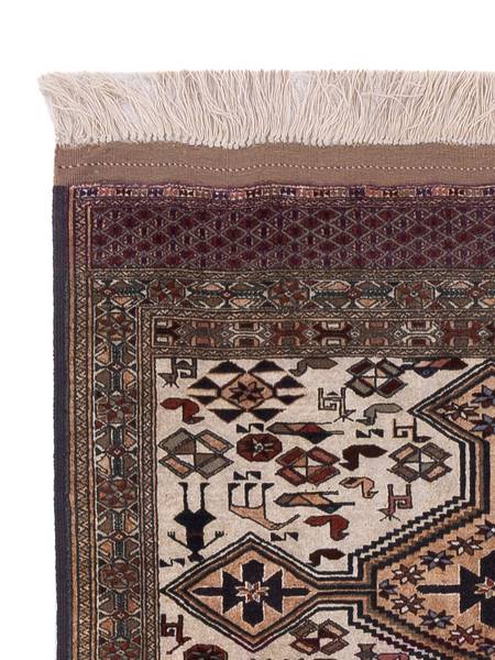 Orientteppich Oriental Beige - Naturfaser - 90 x 1 x 304 cm