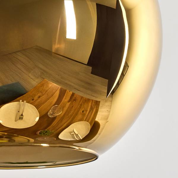 Pendelleuchte Cesaro Gold - Metall - 34 x 129 x 50 cm
