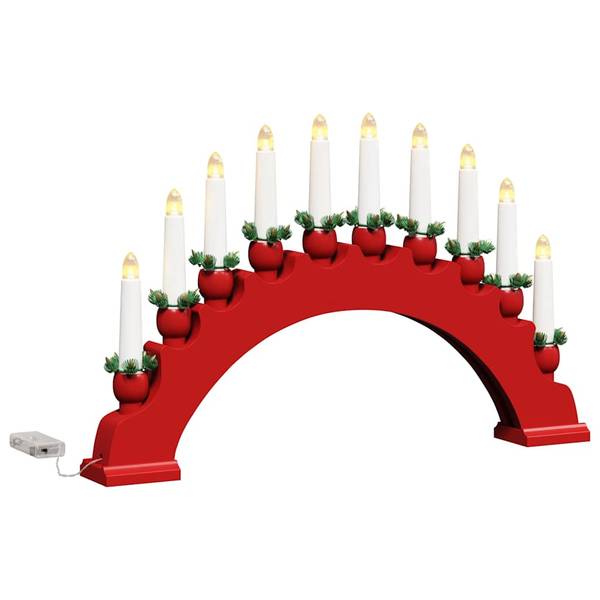 Weihnachtskerzenbog 3700000175 3er Set Rot